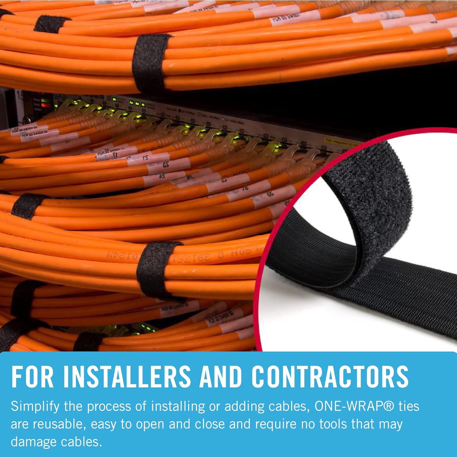 VELCRO Brand VEL-30767-AMS 3/4 Inch x 30 Ft Reusable Self-Gripping Tape Roll | Cut-to-Length Hook and Loop Straps for Organizing Cables, Wrapping Garden Hoses, Securing Camping Gear & DIY Crafts | Black