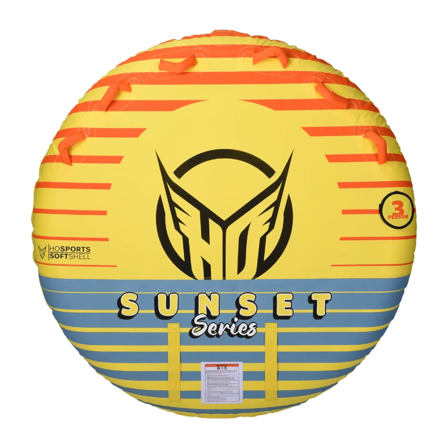 HO Sports Sunset 3 Tube 2025 - Premium Inflatable Water Towable for Boating & Lake Fun - Perfect for Family Outings, Beach Parties & Summer Water Activities