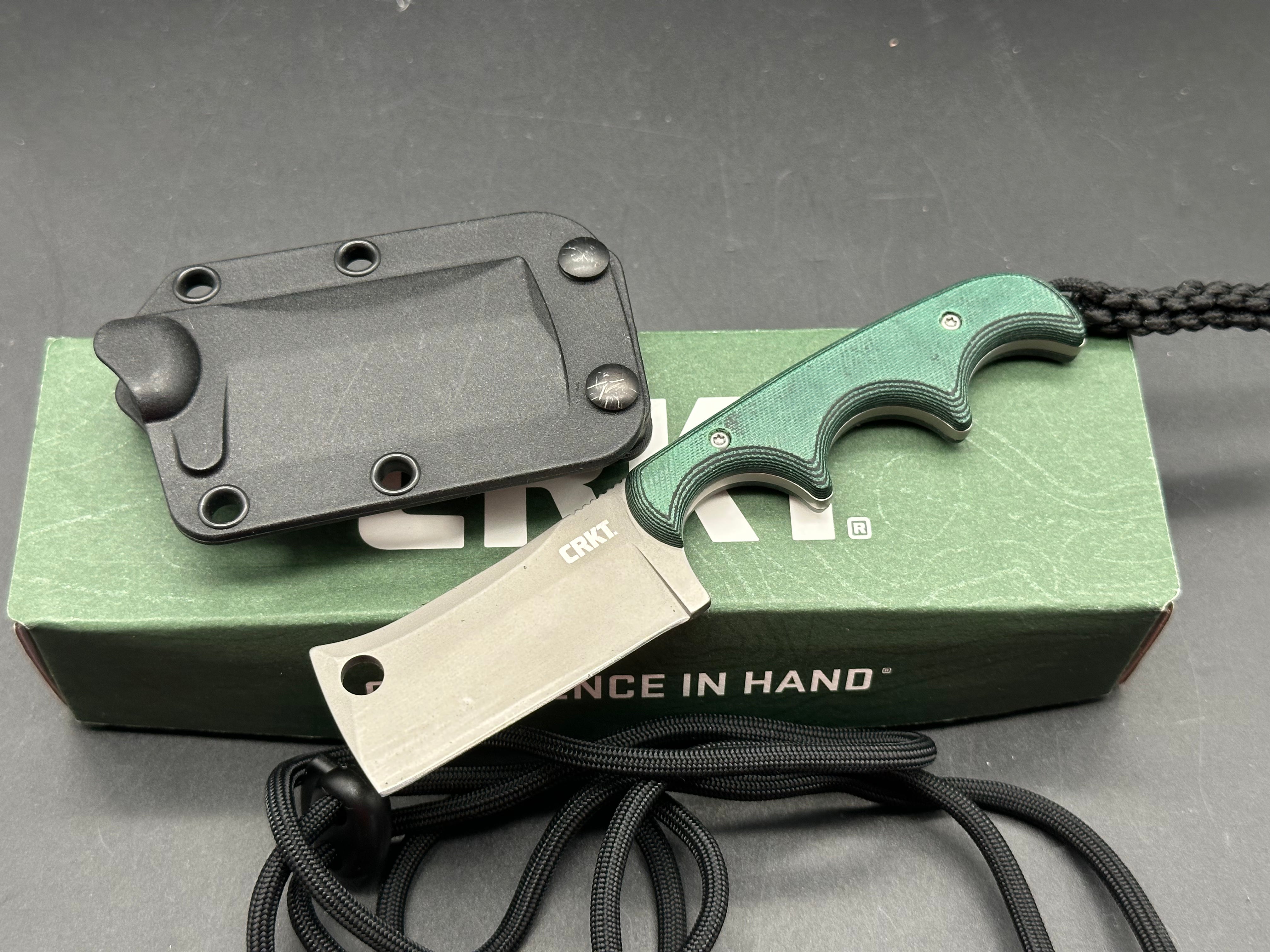 CRKT Folts Minimalist 2383 Compact Fixed Blade Knife - EDC, Outdoor Survival & Camping Tool