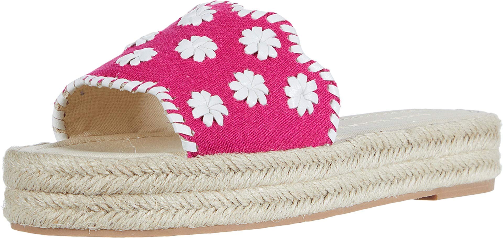 Jack Rogers Palmer Slide Espadrille Sandals - Women's Comfortable Summer Casual Shoes with Jute Sole | Perfect for Beach, Vacation & Everyday Wear
