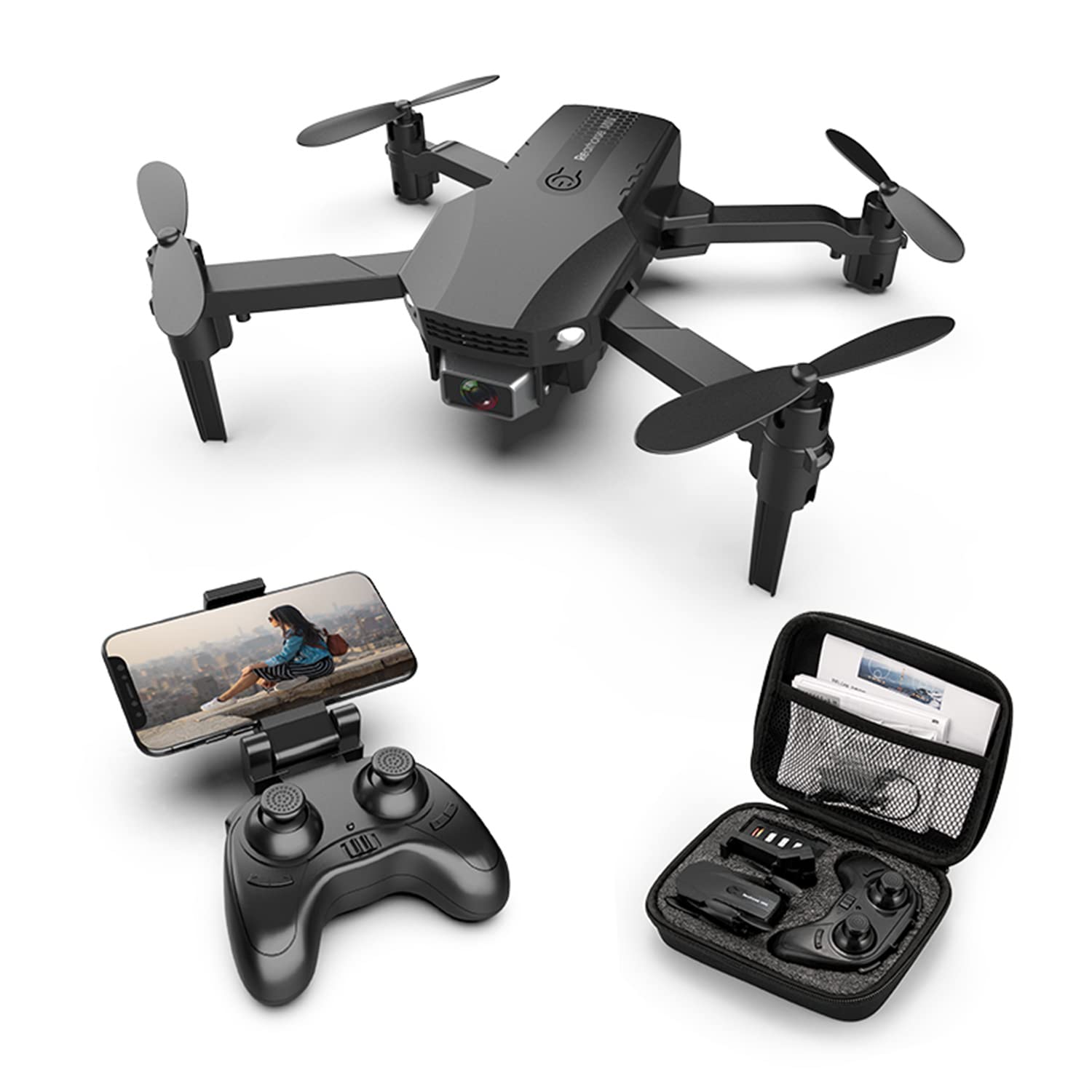YITASTE Ultralight Foldable Drone with 4K Camera - 3-Axis Gimbal, Headless Mode, One-Key Takeoff/Landing, Altitude Hold - Perfect for Aerial Photography, Travel Adventures & Outdoor Exploration