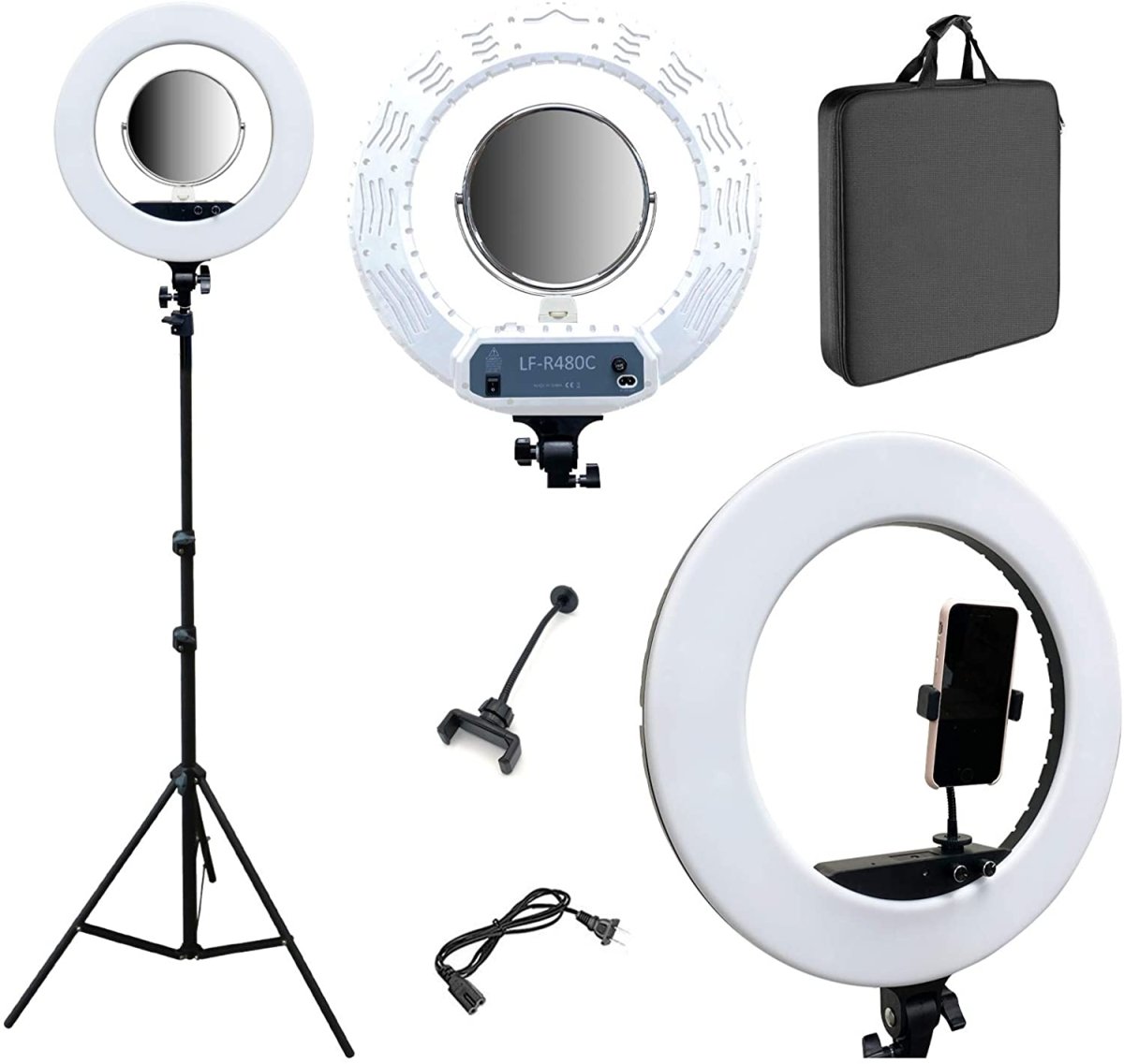 Professional Studio Grade Ring Light Kit with Stand, Phone Holder & Remote - Perfect for Photography, Makeup, YouTube Videos & Live Streaming