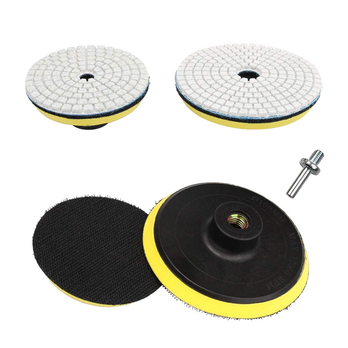 3 Inch Self-Adhesive Polishing Pad with M10 Grit - Sanding Disc for Electric Grinder & Polisher Tools - Perfect for Metal, Wood & Auto Detailing (1PC)