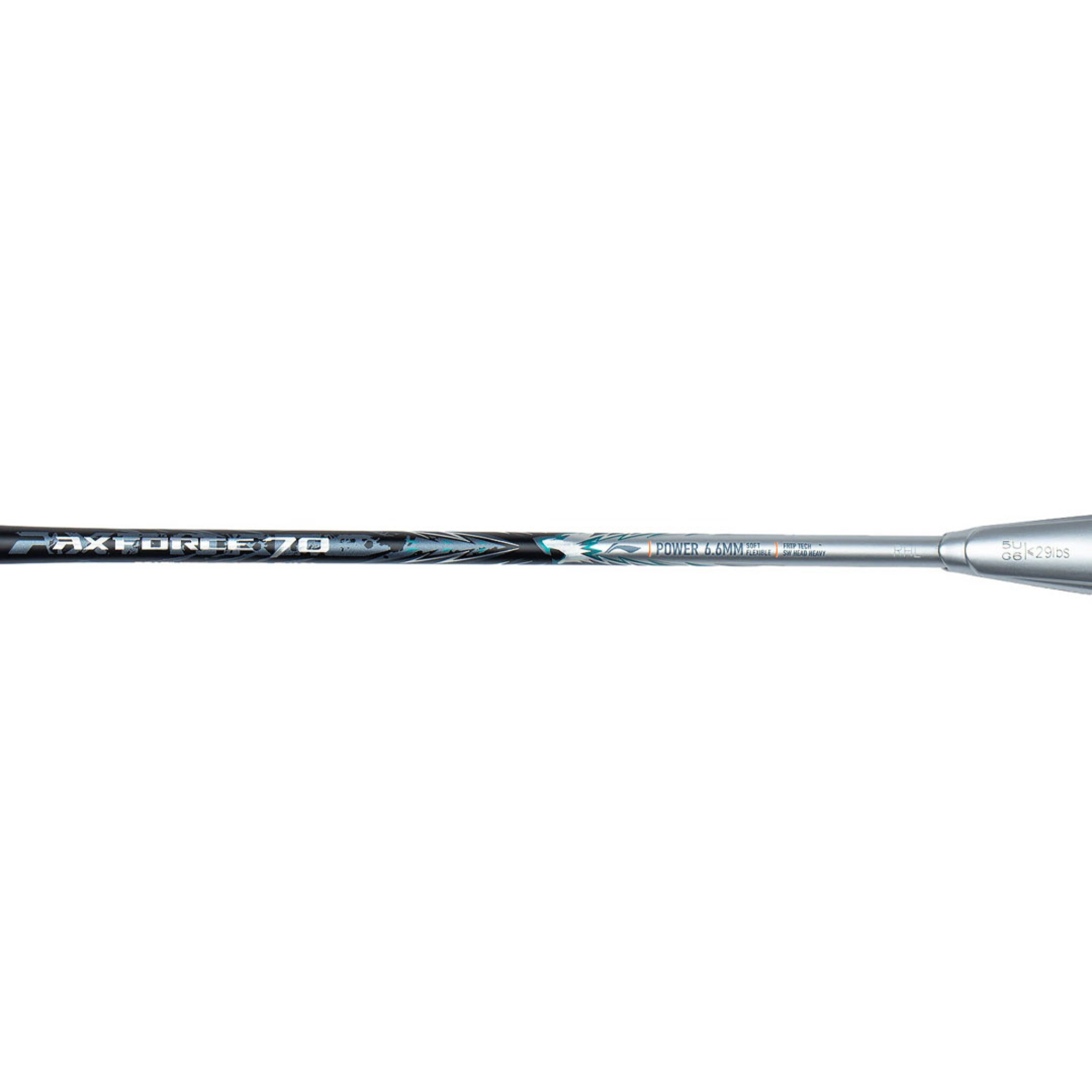 Li Ning Axforce 70 Unstrung Badminton Racket AYPT277 4U - Professional Carbon Fiber Badminton Racquet for Smash & Control - Perfect for Tournaments & Training Sessions