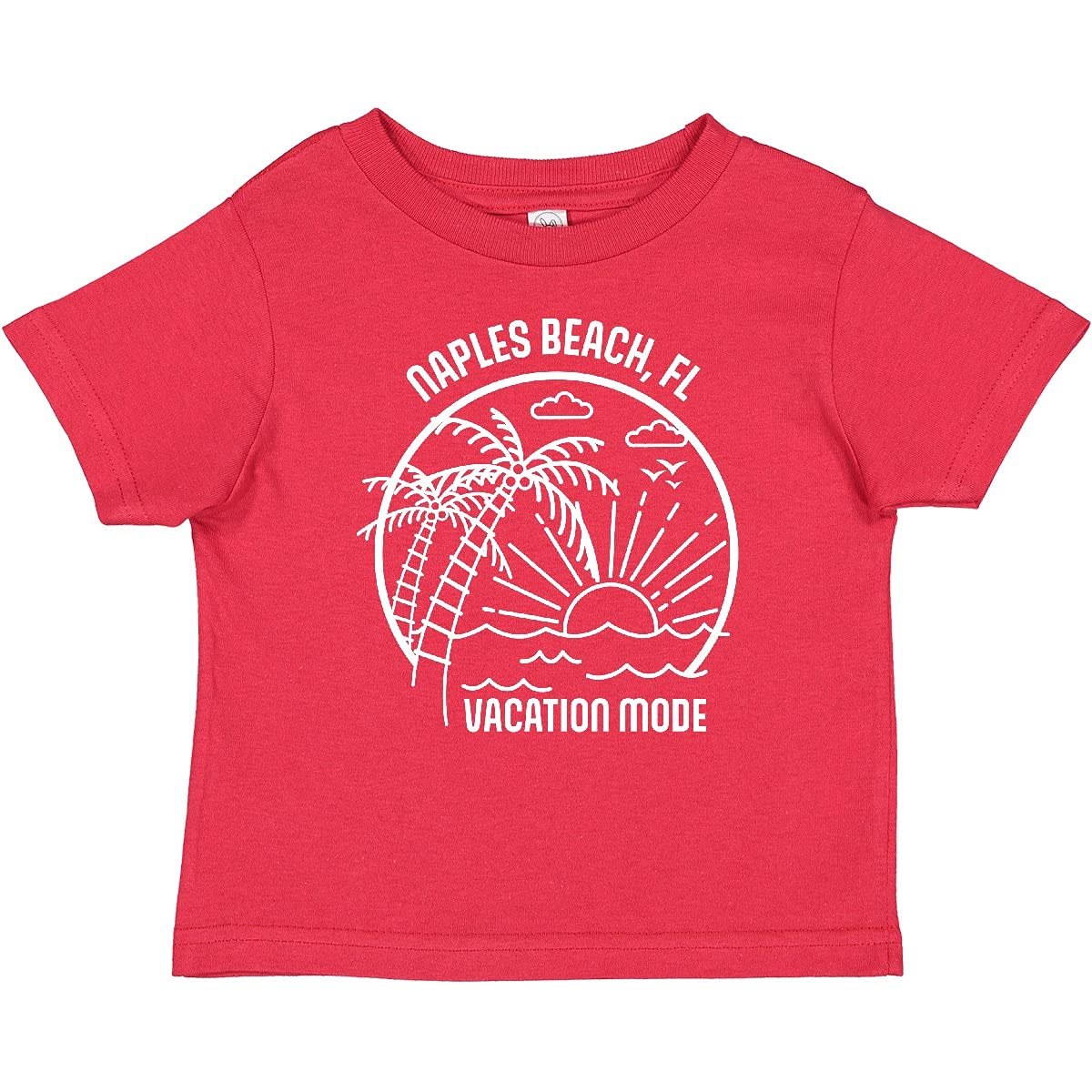 Inktastic Summer Vacation Mode Naples Beach Florida Baby T-Shirt - Cute Florida Beach Outfit for Toddlers & Infants - Perfect for Family Vacations, Beach Trips & Summer Photoshoots