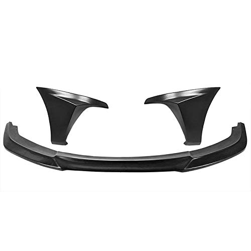 IKON MOTORSPORTS Front Bumper Lip Splitters & Side Skirts for 2016-2018 Honda Civic | Unpainted Chin Spoiler | Aggressive Styling Upgrade | Perfect for Car Enthusiasts & Street Racing