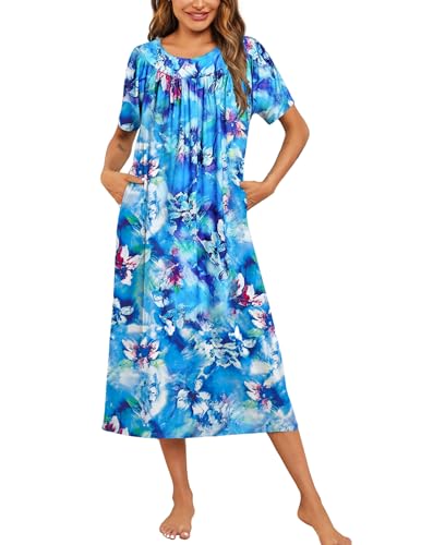Blue Tie-dye Flowers