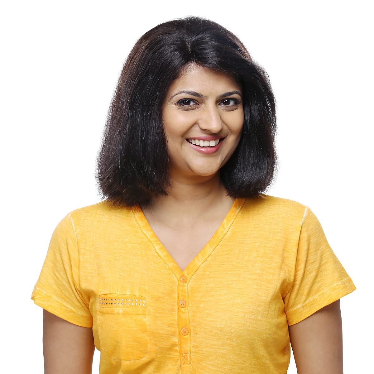MAHAGANPATI CREATIONS 100% Human Hair Wigs for Women - Natural Looking Full Head Wig 22 Inches Black | Soft & Comfortable for Daily Use, Cosplay, Cancer Patients | Heat Resistant & Tangle Free