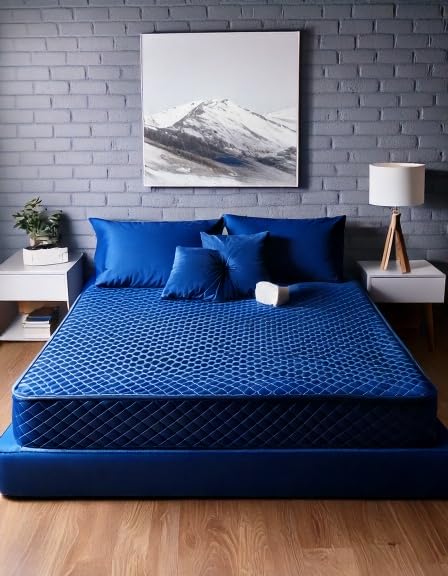 Mielmooncare 8-Inch Medium Firm Hybrid Mattress - Plush Double-Sided Tight Top, Waterproof Vinyl Cover with Innerspring Support (Full Size) | Perfect for Guest Rooms, Dorms & Small Bedrooms