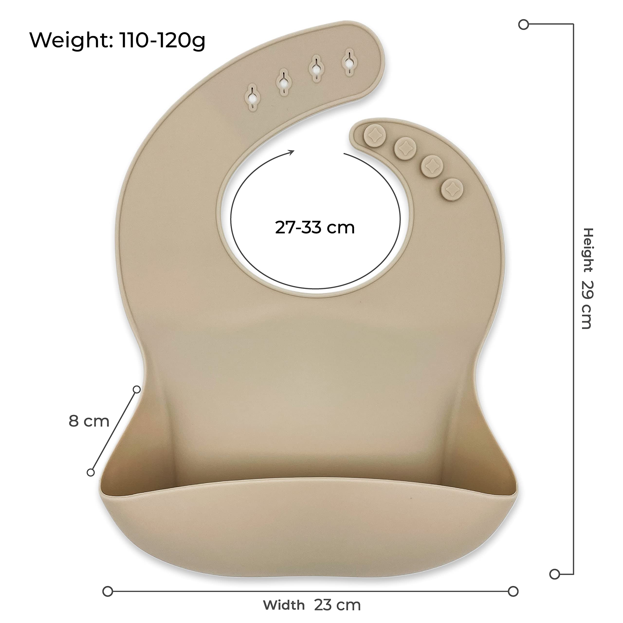 Eco-Friendly Silicone Baby Bibs - Super Soft, Waterproof & Easy to Clean - BPA Free, Anti-Bacterial, Durable for Infants & Toddlers - Perfect for Mealtime, Travel & Messy Play