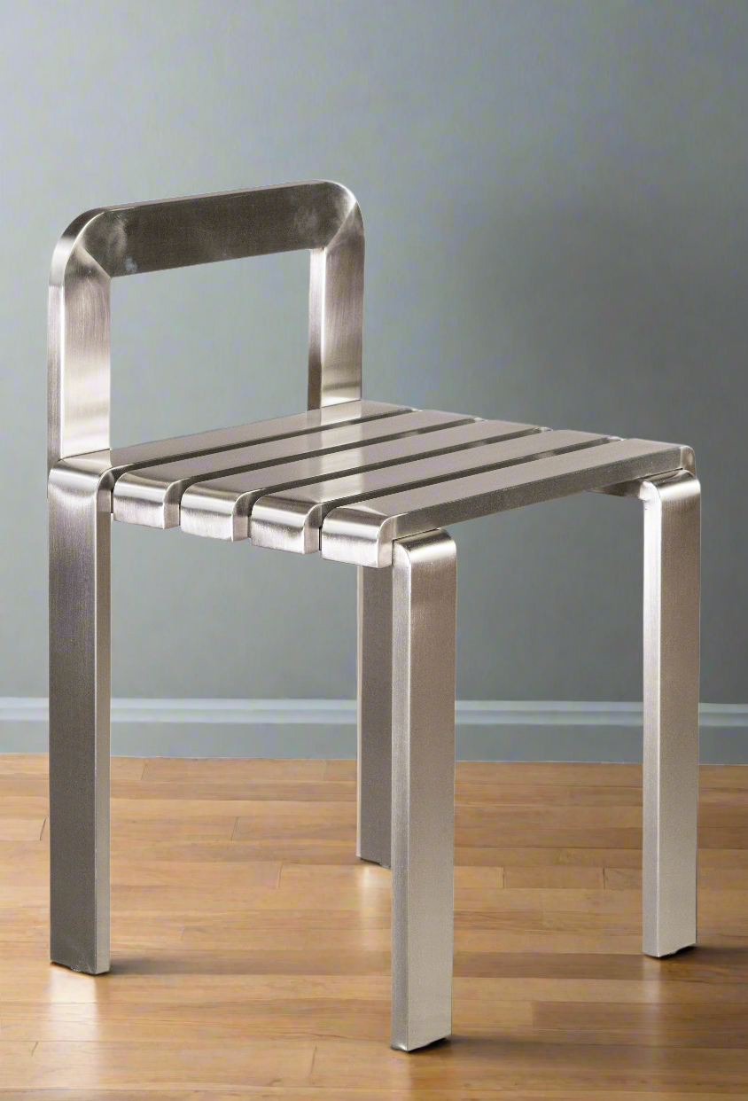 Stylish Tara Silver Metal Chair - Modern Dining & Patio Furniture for Home & Outdoor Use