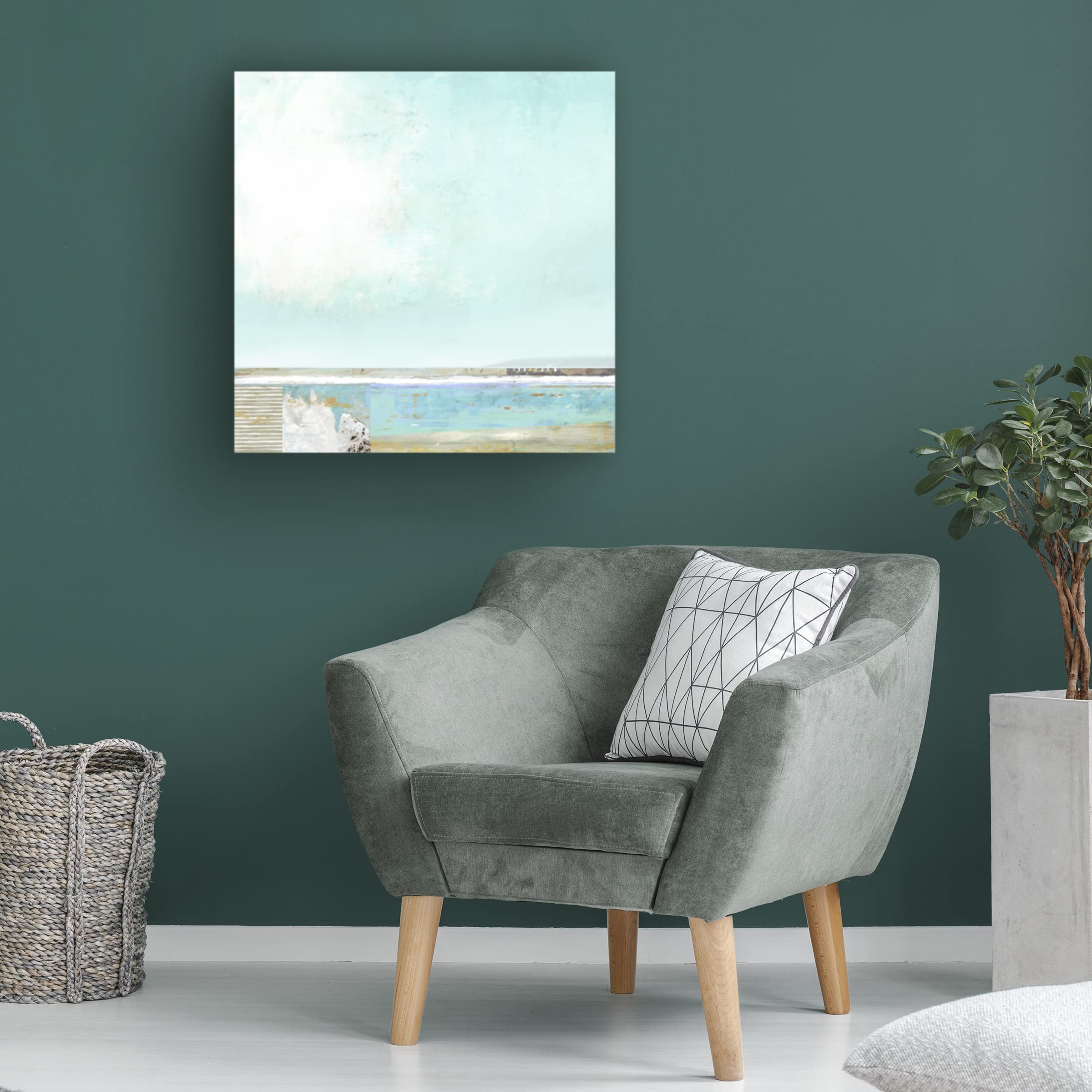 Trademark Fine Art 'Cape Cod Sky' Canvas Wall Art by Suzanne Nicoll - Coastal Beach Decor for Living Room, Bedroom & Office
