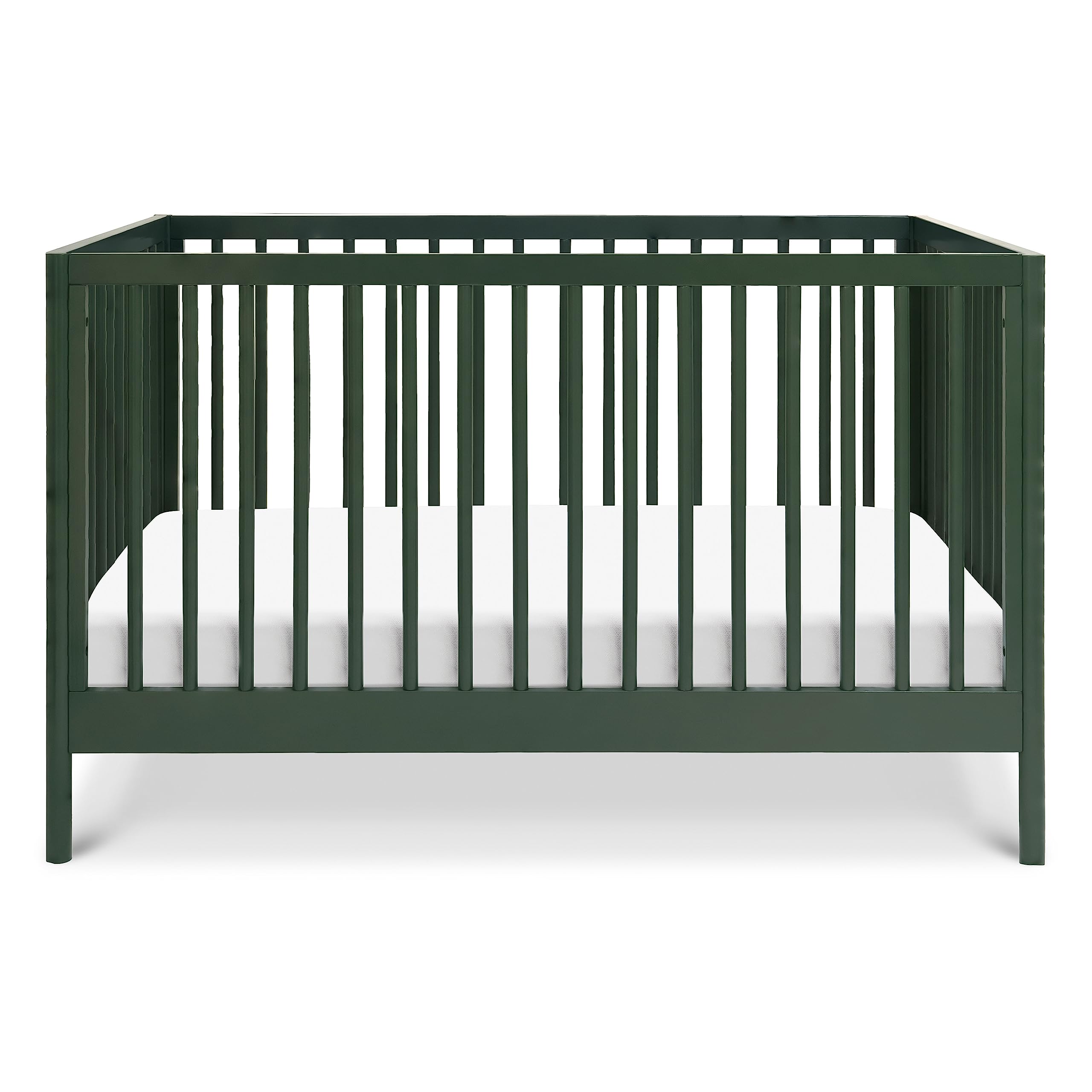DaVinci Birdie 3-in-1 Convertible Baby Crib to Toddler Bed & Daybed - GREENGUARD Gold Certified, 4 Adjustable Mattress Heights, Durable & Easy Assembly - Forest Green | Nursery, Bedroom & Guest Room Use