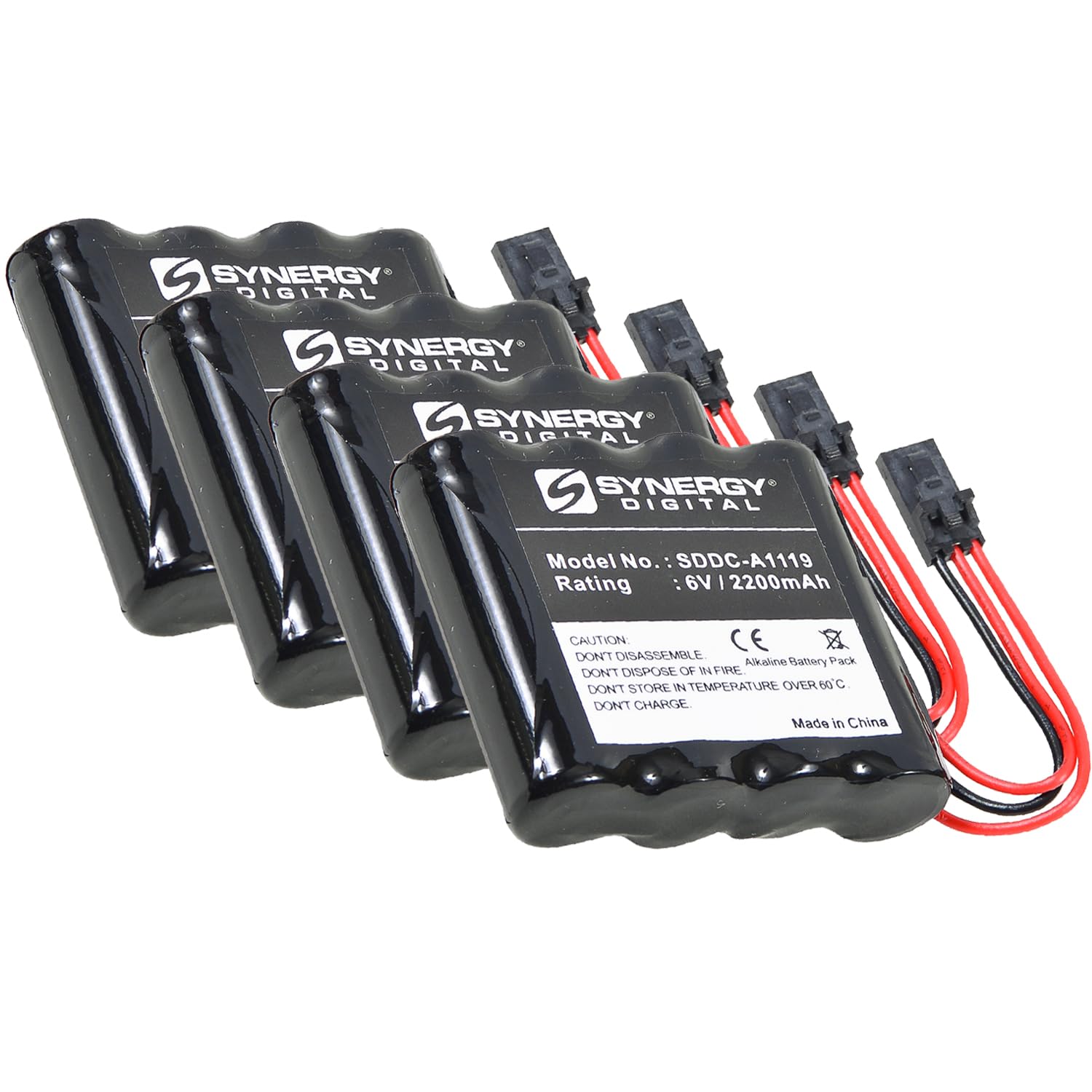 Synergy Digital Stanley Security Systems VPDBB Door Lock Battery Combo-Pack - 4 x SDDC-A1119 Batteries Included | Secure Your Home & Business Entryways