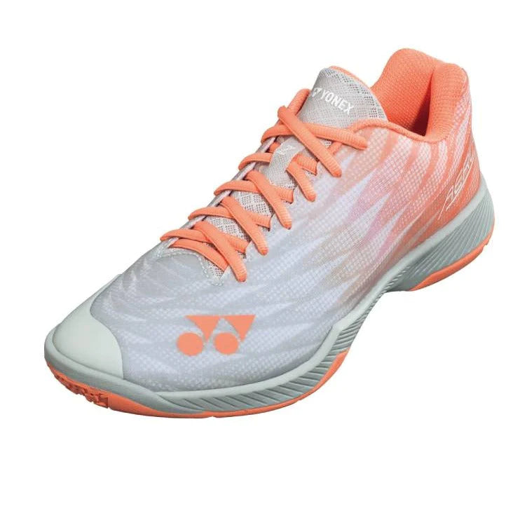 Yonex Aerus Z2 Women's Badminton Shoes - Lightweight & Breathable Court Shoes for Women in Coral | Perfect for Indoor Badminton, Tennis & Volleyball Games