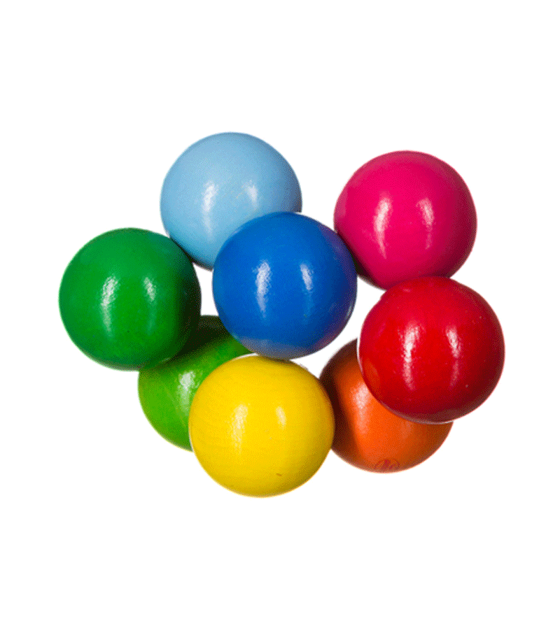 Colorful Wooden Bead String - Decorative Beaded Rope for DIY Crafts, Home Decor, and Kids' Educational Activities