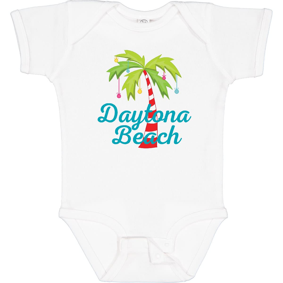 Inktastic Daytona Beach Florida Christmas Vacation Baby Bodysuit - Cute Holiday Outfit for Infants & Toddlers - Perfect for Family Photos, Beach Trips & Christmas Celebrations
