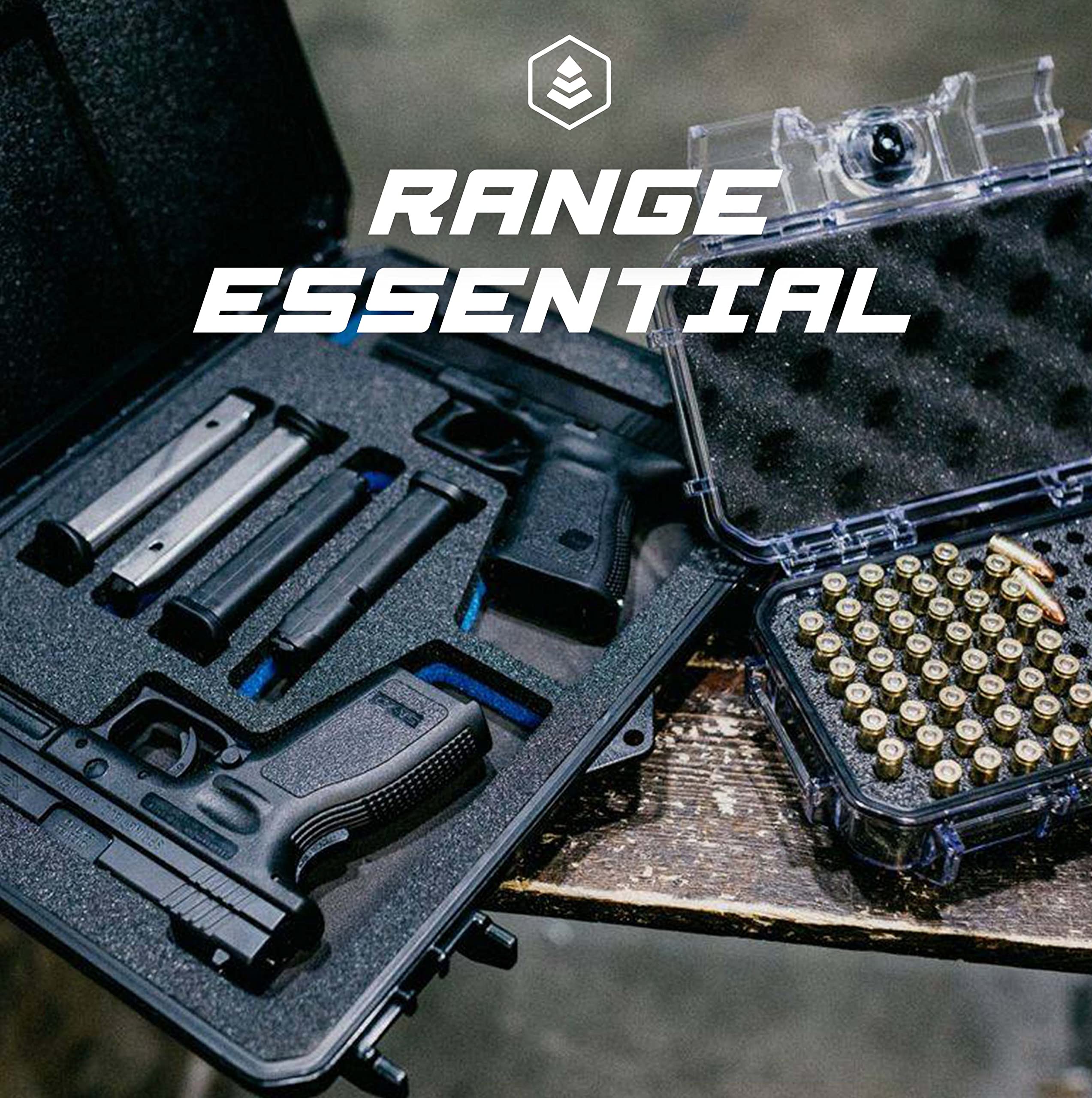 Evergreen 2 Pistol 4 Magazine Locking Compact Protective Case - CCW, Travel Safe, Mil Spec, Waterproof, USA Made - for Firearm Storage & Concealed Carry - Ideal for Home Security, Range Trips & Travel Protection