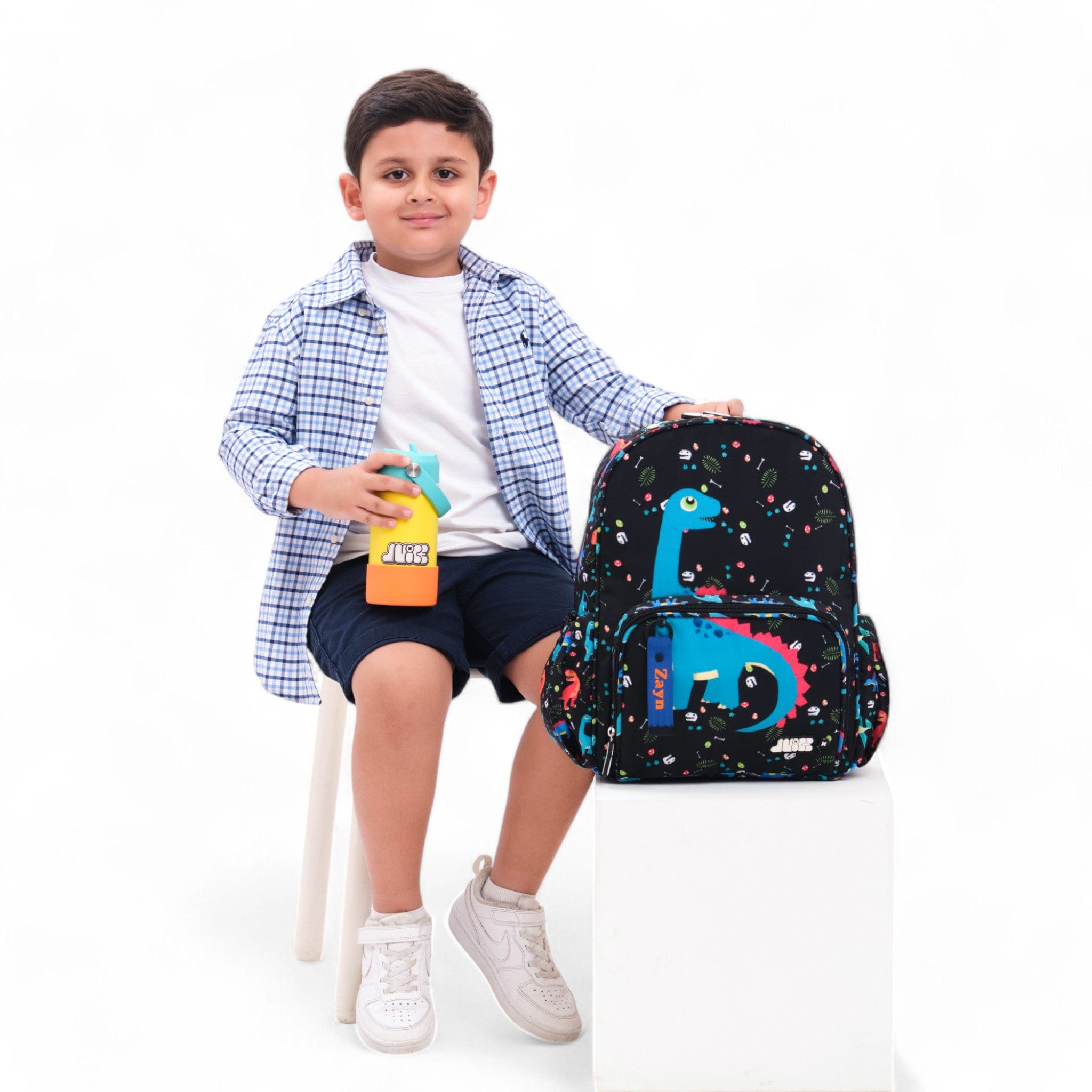 Durable Mighty Dino Medium Backpack for School, Travel & Outdoor Adventures - Water-Resistant Laptop Bag for Kids & Teens