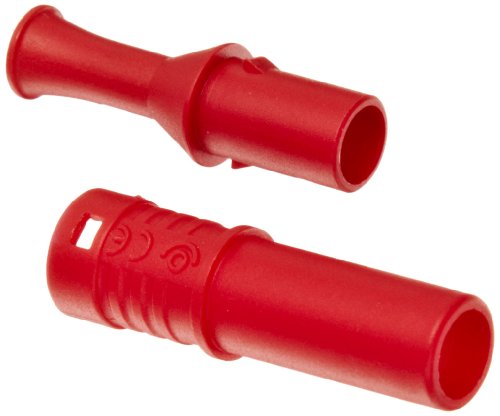 CT3201 4mm Safety Straight Retractable Banana Plug - 36 Amp, Red (Pack of 10) - Perfect for DIY Electronics, Lab Equipment & Power Testing