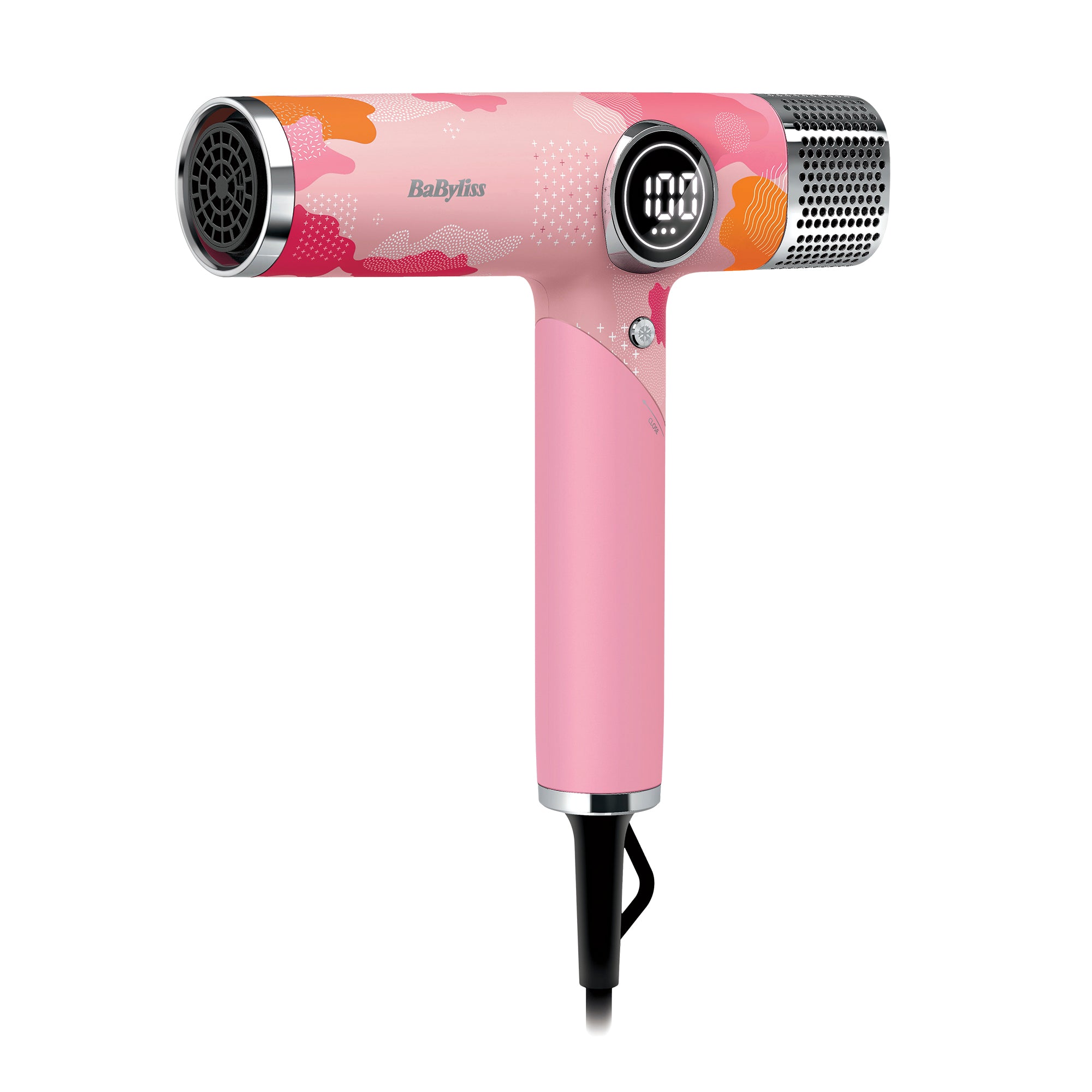 BaByliss 1271PIH 1800W Digital High-Speed Hair Dryer - Professional Salon Blow Dryer for Fast Drying & Frizz Control - Perfect for Home & Travel Use