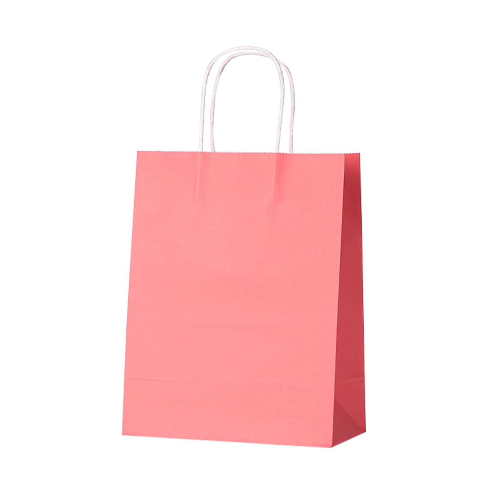100 Pcs Kraft Paper Gift Bags with Handles - 8x6x11in Bulk Shopping Bags for Christmas, Birthday, Thanksgiving, Halloween, Easter, Mother's Day & Kids Parties - Eco-Friendly Holiday Gift Packaging for Retail Stores, Boutiques & Events