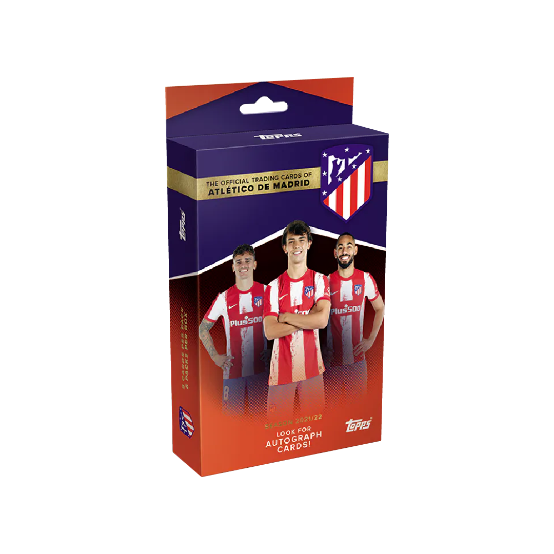 Official Topps Atlético de Madrid 2021-22 Team Set Soccer Trading Cards - Perfect for Collectors, Fans & Fantasy Sports Enthusiasts