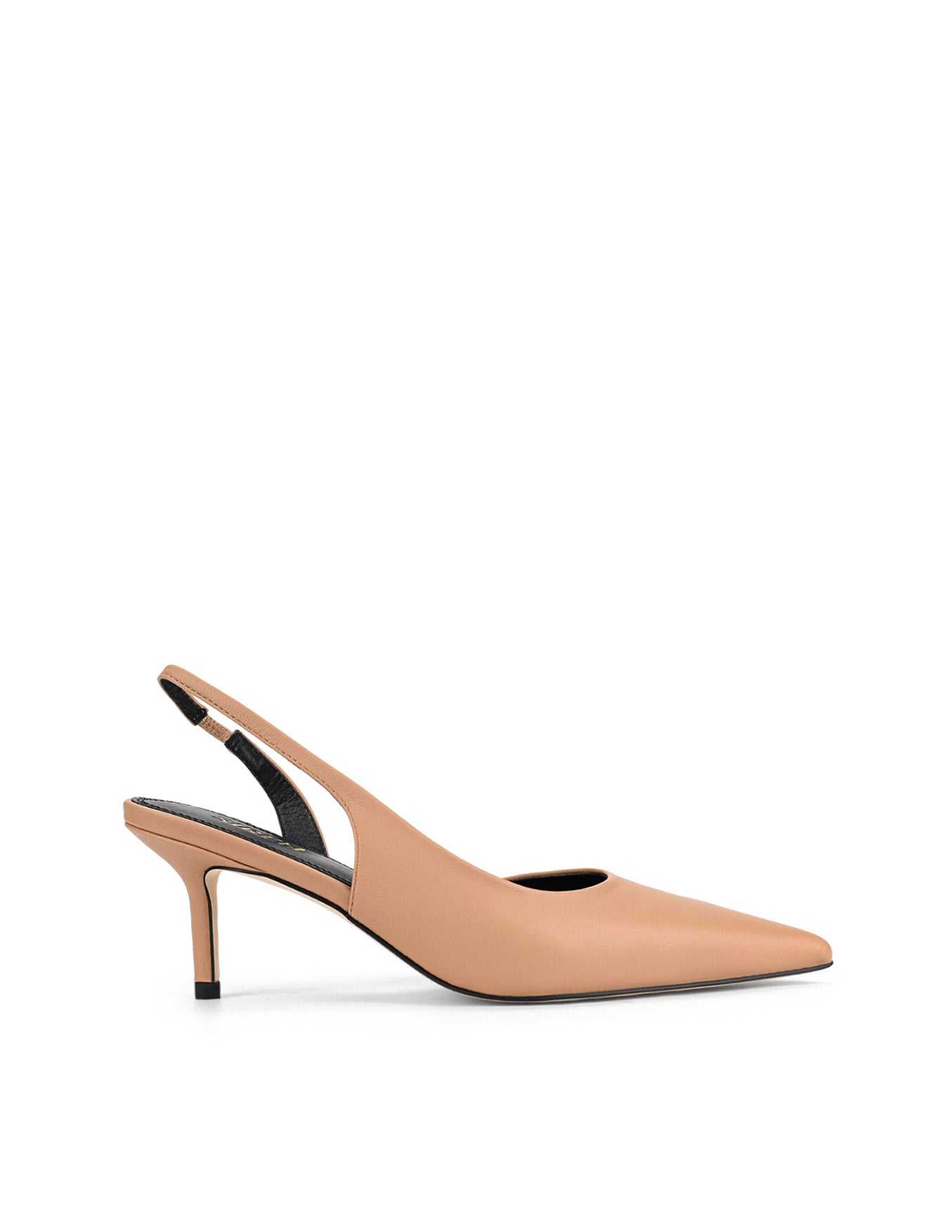 Yoselyn Dorsay Slingback Sandals - Almond Tan Genuine Leather Women's Shoes for Casual Wear & Summer Outfits