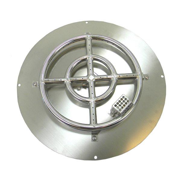 Plug & Play Propane Double Ring Fire Pit Burner Kit - Outdoor Camping, Backyard BBQ, and Patio Heating Solution