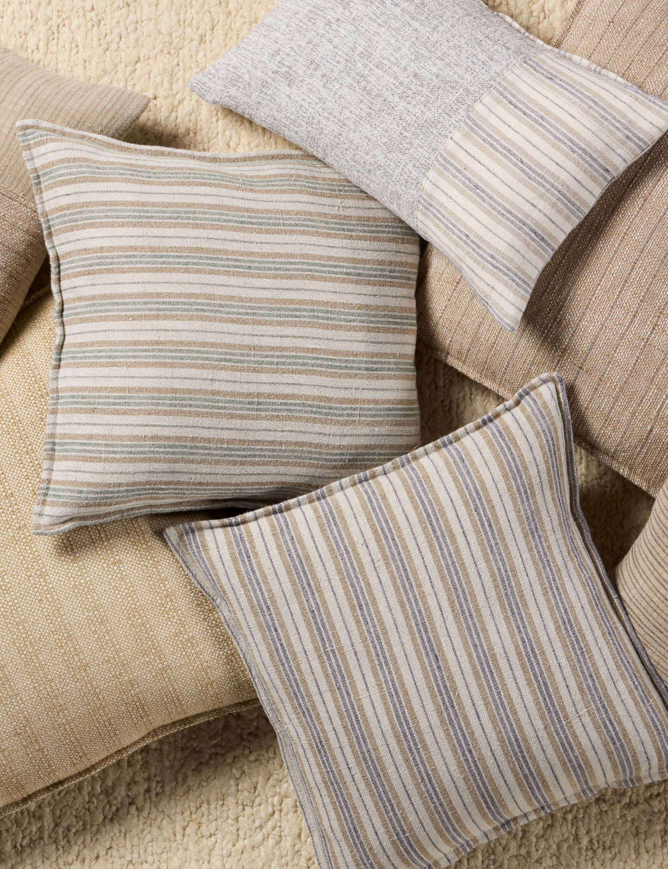 Baptiste Linen Pillow - 100% Natural Linen Cover, Breathable & Hypoallergenic - Perfect for Bedroom, Living Room, or Nursery Decor