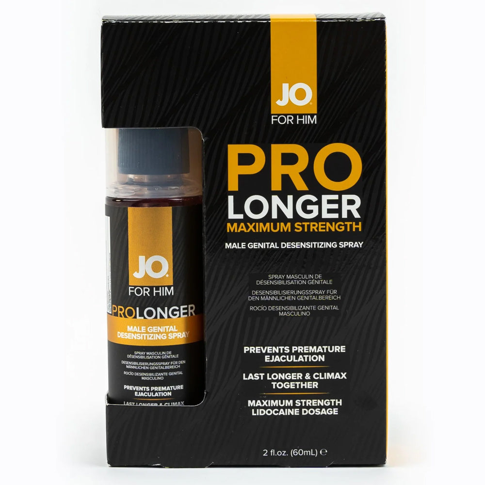 JO For Him ProLonger Maximum Strength Desensitizing Spray for Men - Lasting Performance & Enhanced Pleasure - Perfect for Intimate Moments & Sensitive Skin Care