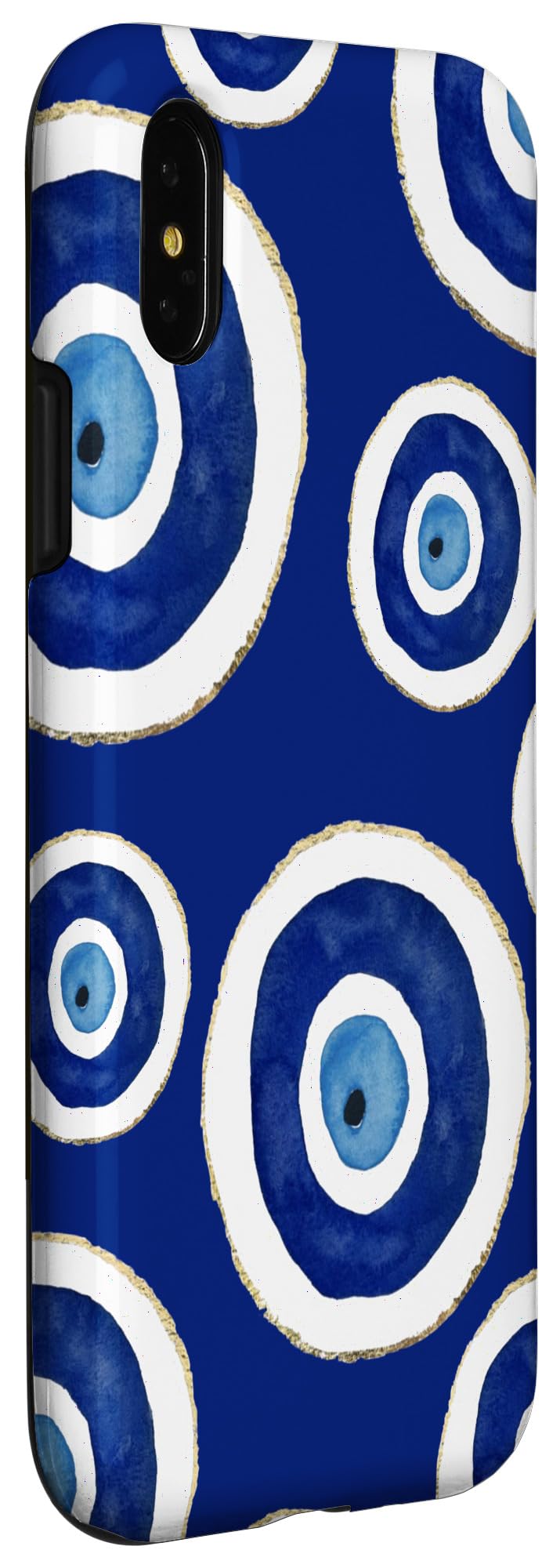 Evil Eye Blue iPhone X/XS Phone Case - Slim Minimalist Protective Cover for Everyday Use & Travel