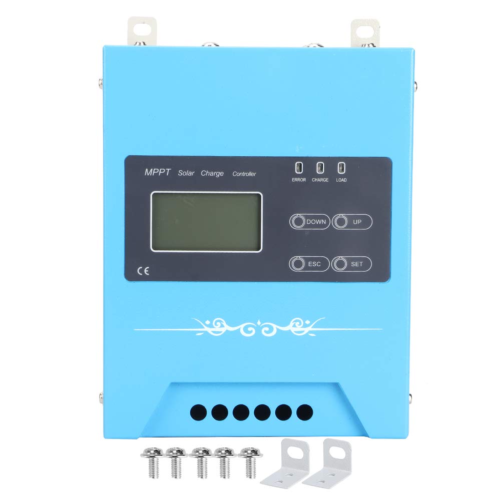 Janzoom 50A MPPT Solar Charge Controller - 12V/24V/48V LCD Display, High Efficiency Aluminum Alloy Solar Panel Regulator for Home & Outdoor Use - Perfect for RV, Boat, Cabin, and Off-Grid Power Systems