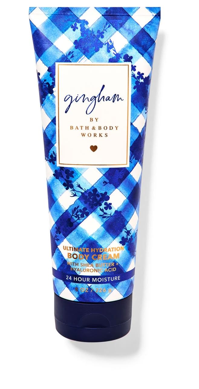 Bath & Body Works Gingham Fragrance Mist & Hydration Body Cream Set - Full Size Floral Scent for Women, Long-Lasting Moisturizer & Perfume - Perfect for Daily Use, Gifts & Self-Care Routine