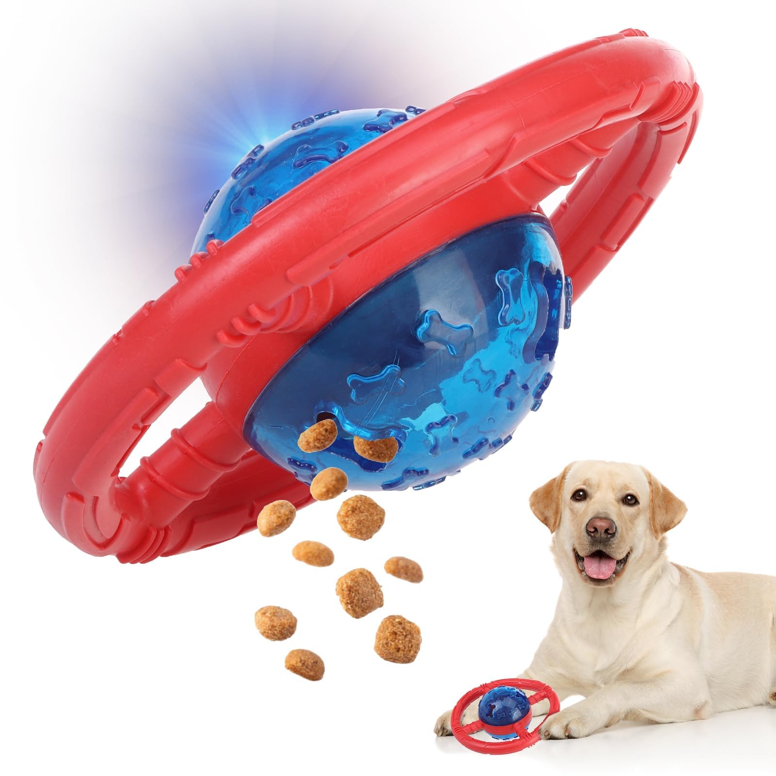 Interactive Treat Dispensing Dog Toys - Slow Feeder Puzzle Toys for Small & Medium Dogs - Durable Chew Toys for Boredom Relief & Healthy Eating - Perfect for Mealtime Fun, Training Rewards & Mental Stimulation