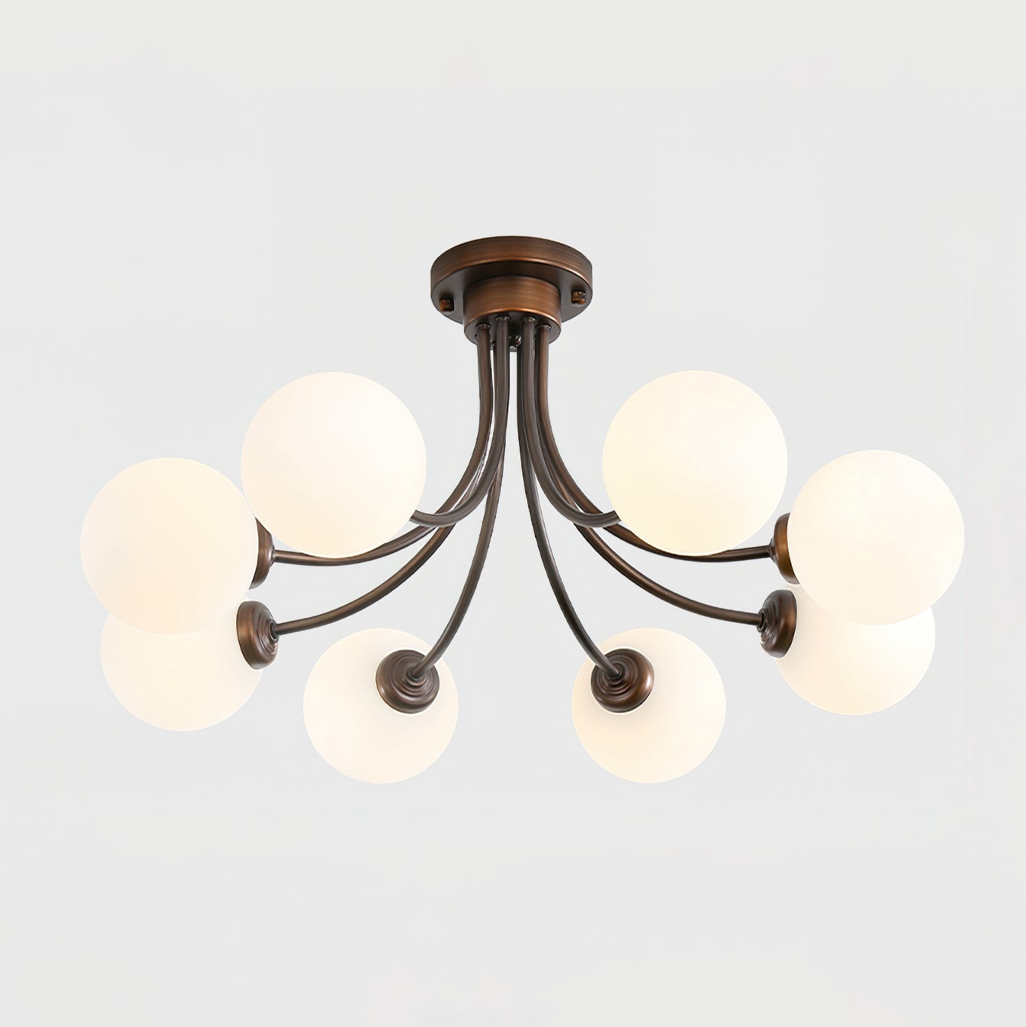 Modern Fairfax Bubble Ceiling Lamp - LED Flush Mount Lighting Fixture for Bedroom, Living Room & Dining Room - Stylish Home Decor with Soft Ambient Glow