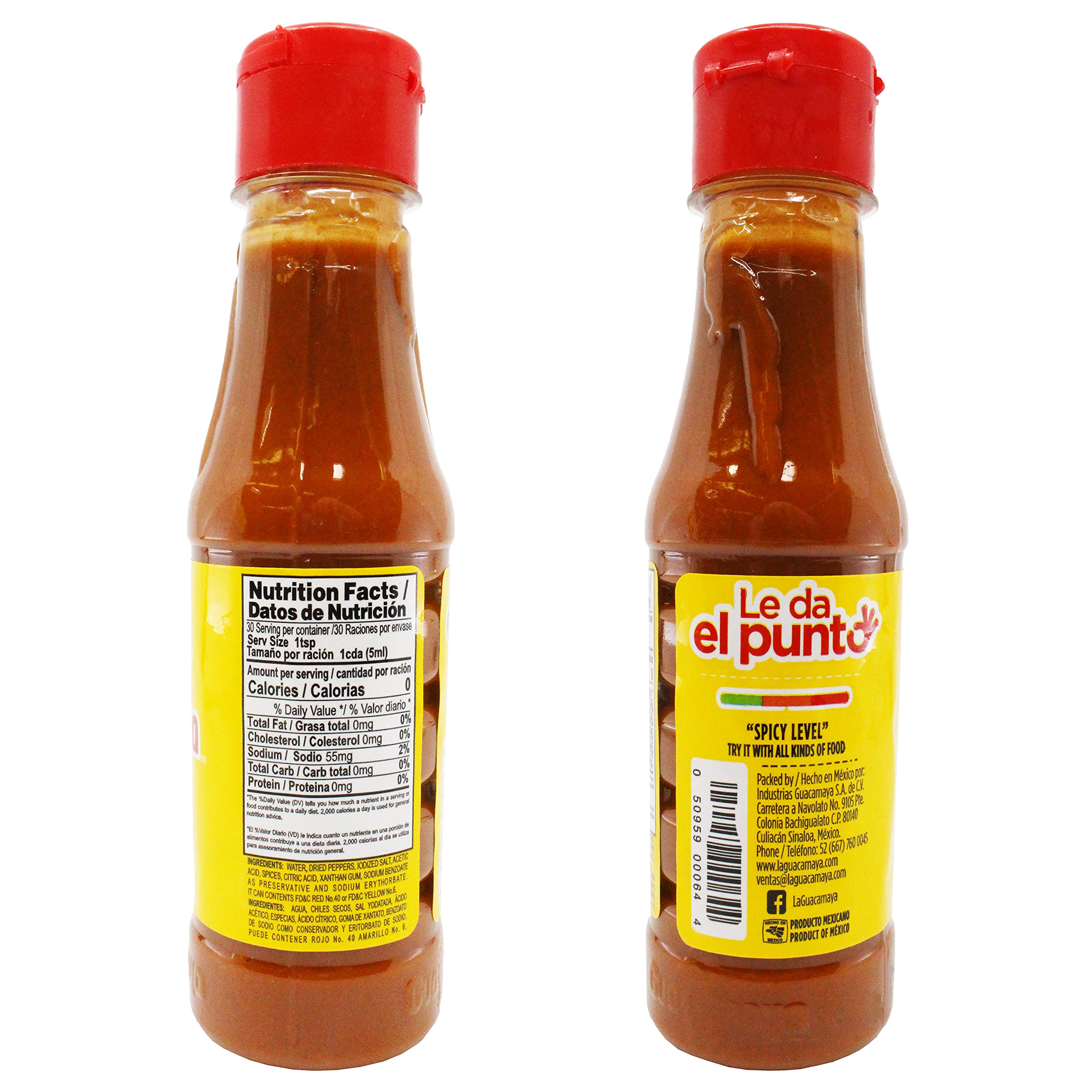 Authentic La Guacamaya Hot Sauce - 5.07 oz Bottle | Premium Mexican Hot Sauce for Tacos, Burritos & Nachos | Spicy Gourmet Condiment for Home Cooking & Restaurant Use