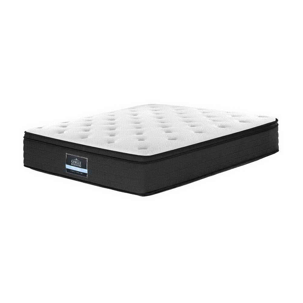 Eve Euro Top Pocket Spring Mattress - 34cm Thick Double Size for Enhanced Comfort | Perfect for Bedroom, Guest Room & Vacation Homes