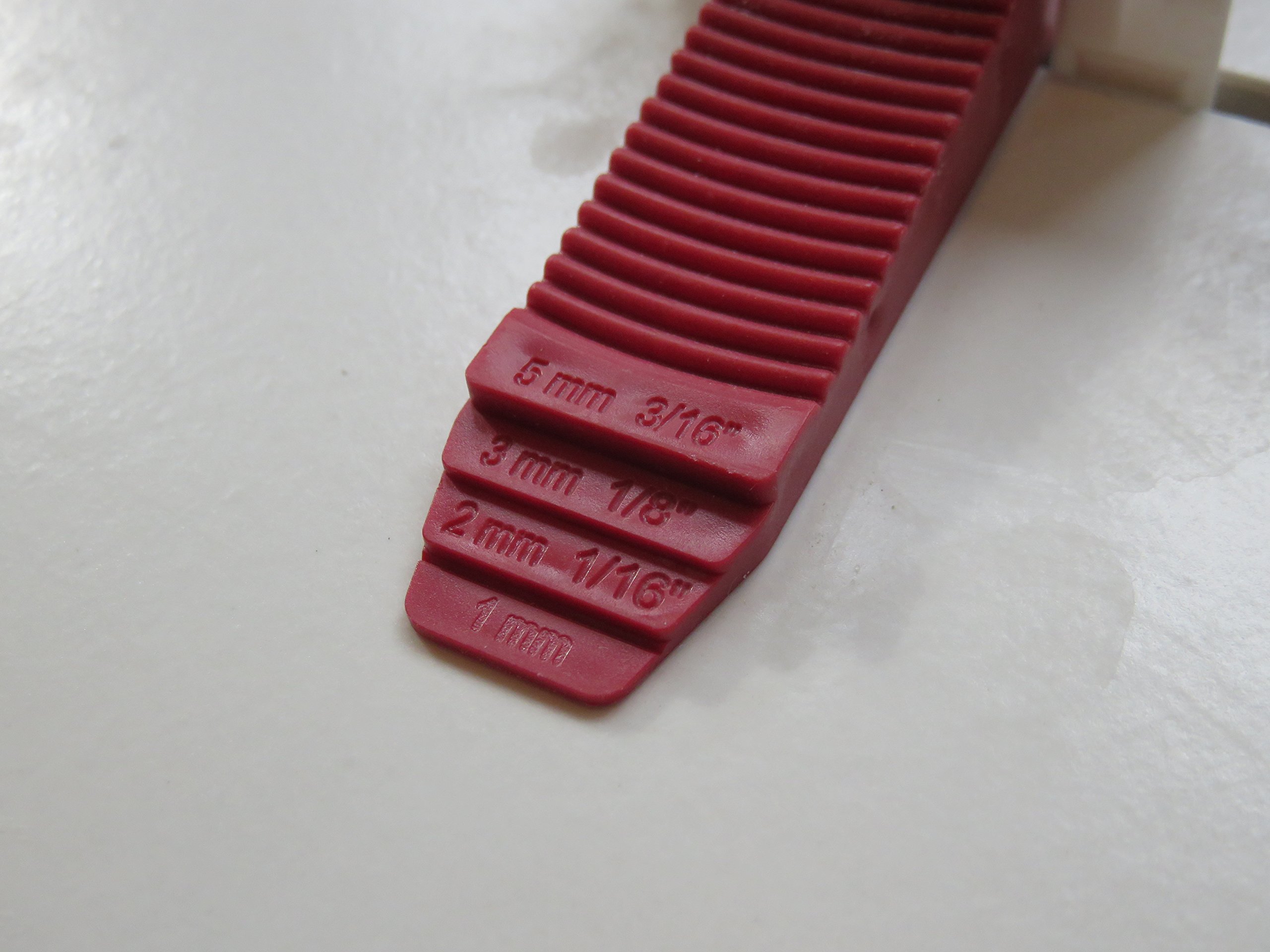 T-Lock 100 Red Wedges - Professional Anti-Lippage Tile Leveling System for Perfect Floors | Tile Installation Tools for Bathroom, Kitchen & Shower Renovation | Compatible with T-Lock Clips (Sold Separately)