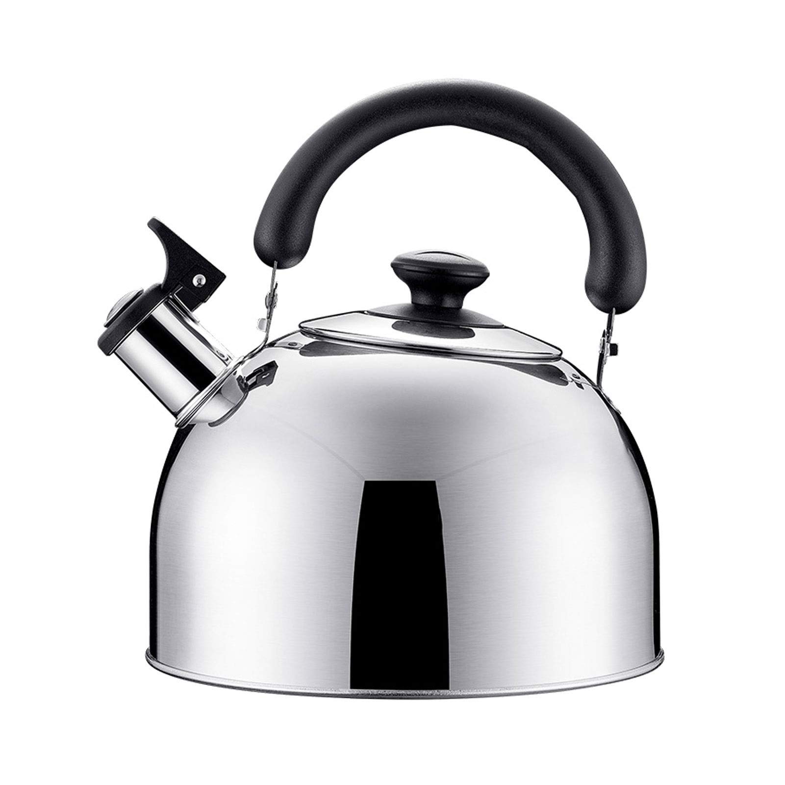 Premium Stainless Steel Whistling Tea Kettle for Stove Top - 2.5QT BPA-Free Water Boiler for Tea, Coffee & Hot Beverages - Perfect for Home Kitchen, Camping & Office Use