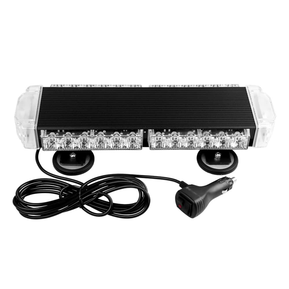 Magnetic LED Strobe Light Bar - High Visibility Emergency Warning Lights for Work Trucks & Vehicles | Perfect for Roadside Safety, Construction Zones & Emergency Scenarios