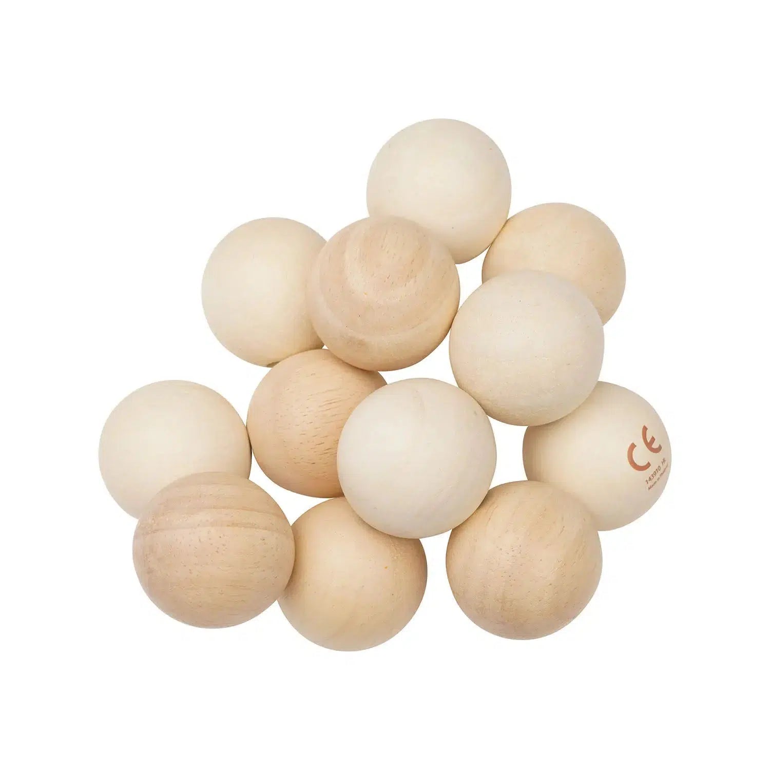 Manhattan Toy Classic Wooden Baby Beads - Natural Wooden Teething & Sensory Toy for Infants | Perfect for Early Learning, Motor Skills Development & Soothing Teething Pain