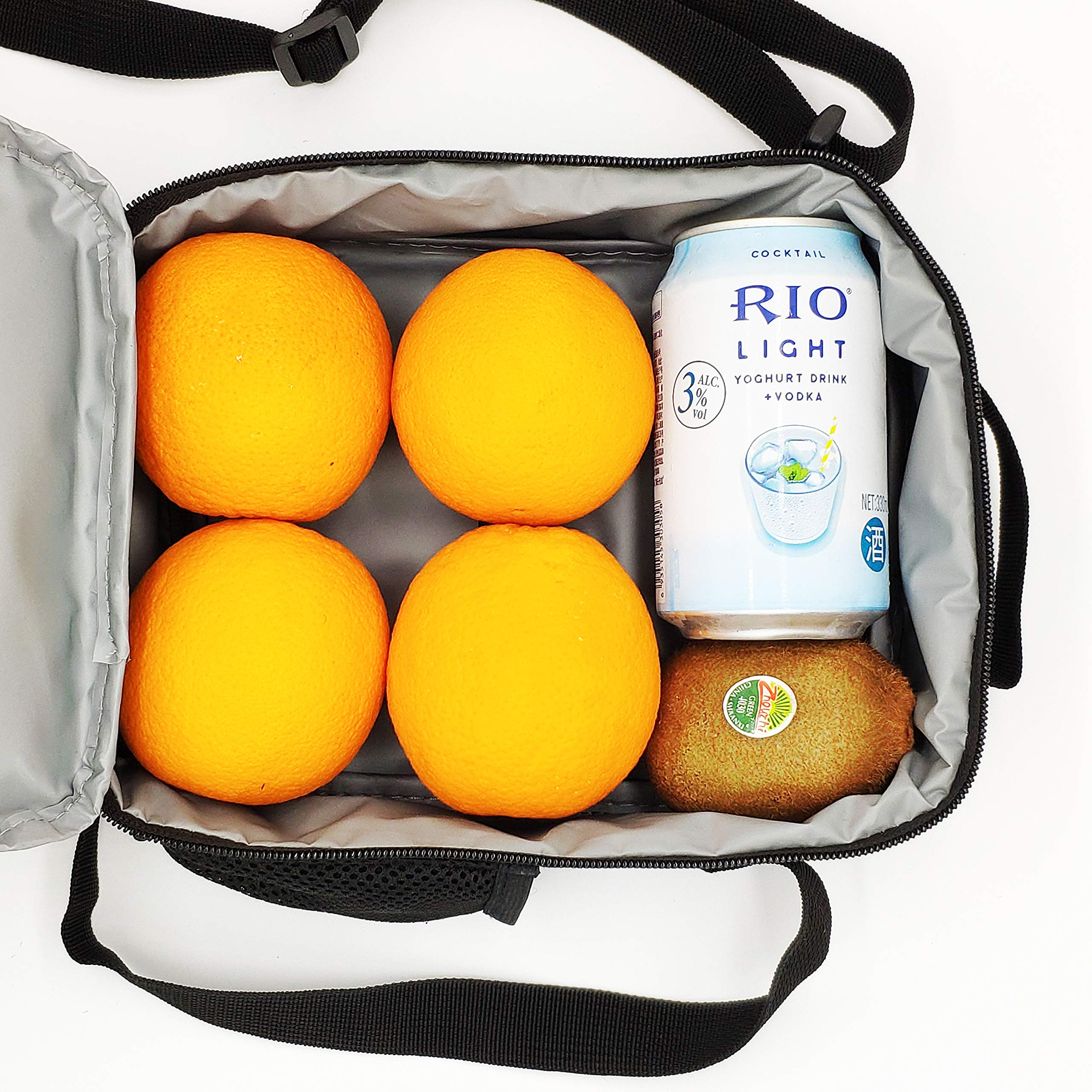 Gold Music Note Insulated Lunch Bag - Reusable Tote for School, Picnic & Travel | Eco-Friendly Snack Carrier for Kids & Adults | Perfect for Students, Office & Outdoor Activities