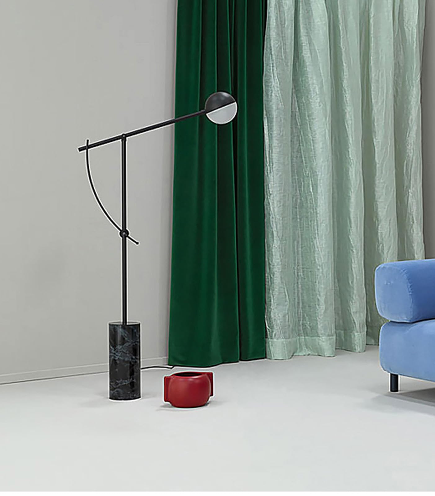 Dimmable Floor Lamp for Living Room - Modern Standing Lamp with Foot Switch, Simple Decorative Design for Bedroom & Office - Black | Perfect for Reading, Relaxing & Ambient Lighting