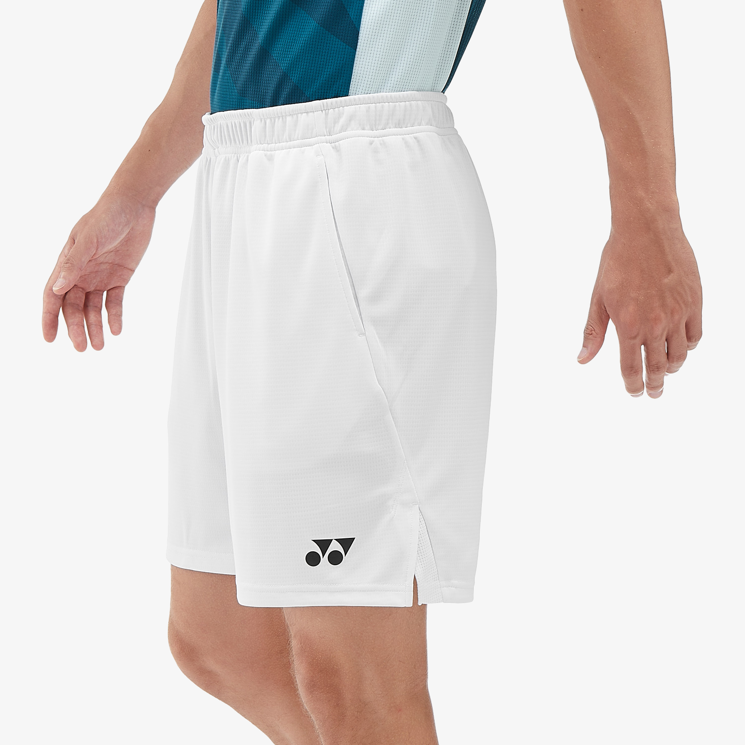 Yonex Men's Knitted Half Pants 15170 - White | Comfortable Athletic Shorts for Tennis, Badminton & Casual Wear
