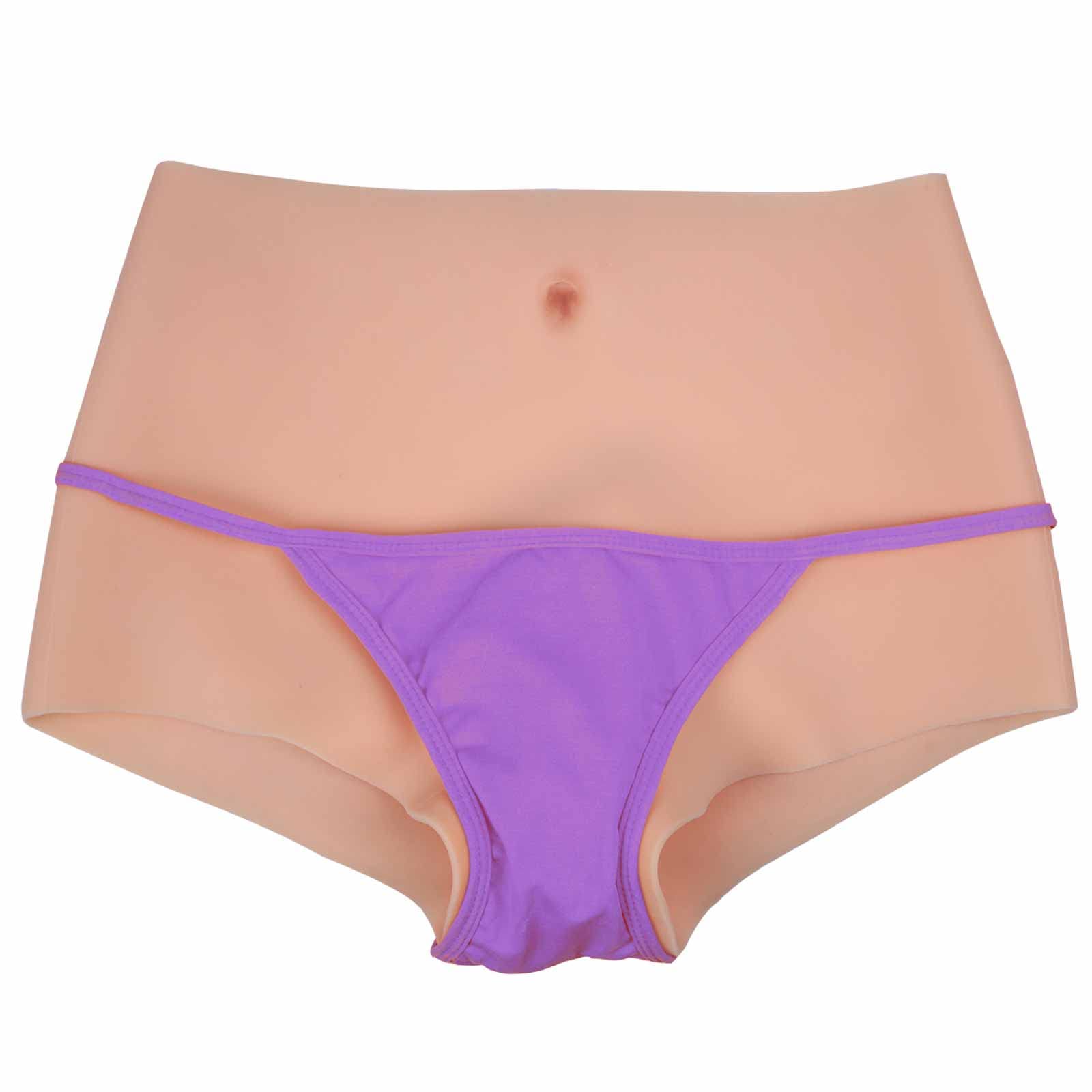 Realistic Silicone Vagina Panties - Sissy Fake Pussy Thong Gaff Underwear for Crossdressers & Transgender Women | Comfortable & Discreet for Daily Wear, Cosplay & Intimate Moments