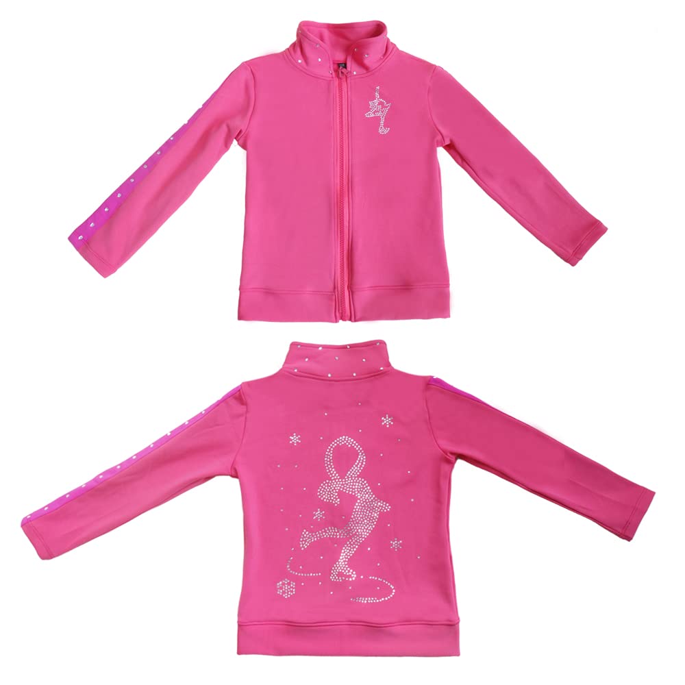 LIUHUO Women's Figure Skating Jacket & Leggings Set - Professional Ice Skating Training Outfit for Ladies - Perfect for Practice, Performances & Winter Sports