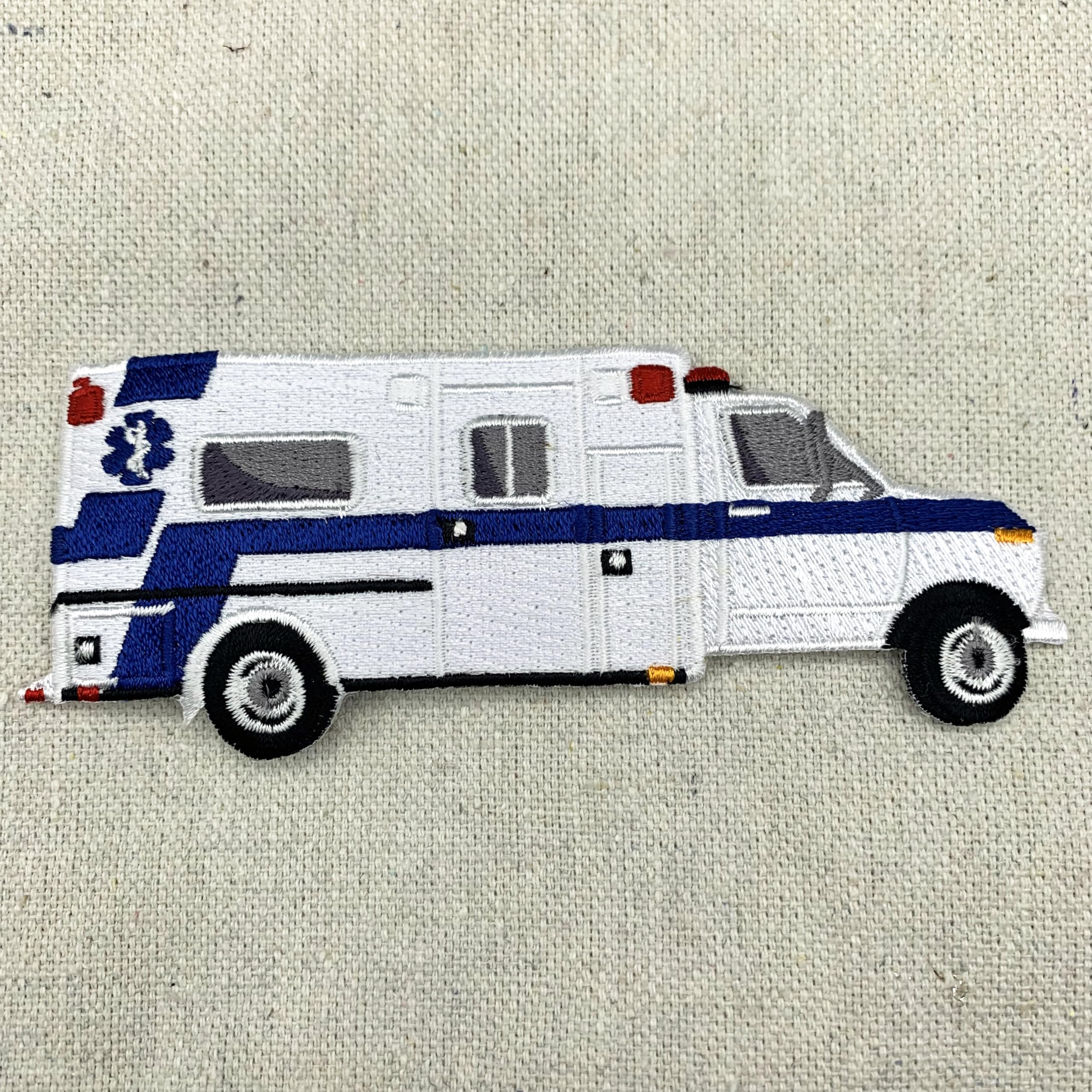 EMT Paramedic Embroidered Iron-On Patch - Ambulance Rescue Souvenir Applique for Uniforms, Jackets & DIY Crafts