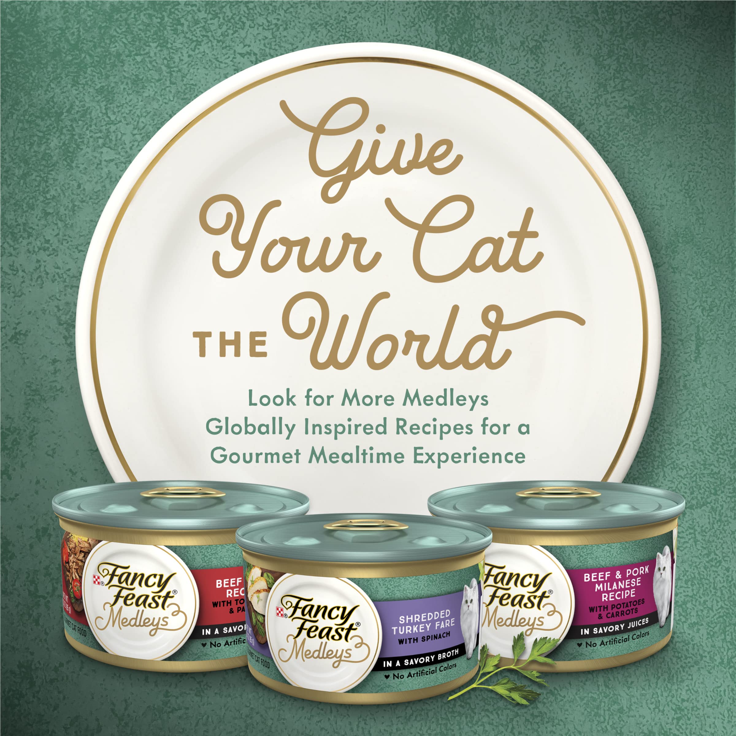 Purina Fancy Feast Pate Wet Cat Food - White Meat Chicken Florentine with Cheese & Garden Greens, Grain-Free (24 Pack of 3 oz Cans) | Premium Cat Food for Adult & Senior Cats | Perfect for Mealtime, Weight Management & Picky Eaters