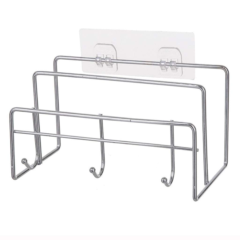Viinice Stainless Steel Pot Lid Holder & Utensil Organizer - Kitchen Storage Rack for Stove Top Covers, Spoons, and Cooking Tools - Perfect for Small Space Kitchen Organization and Easy Access While Cooking